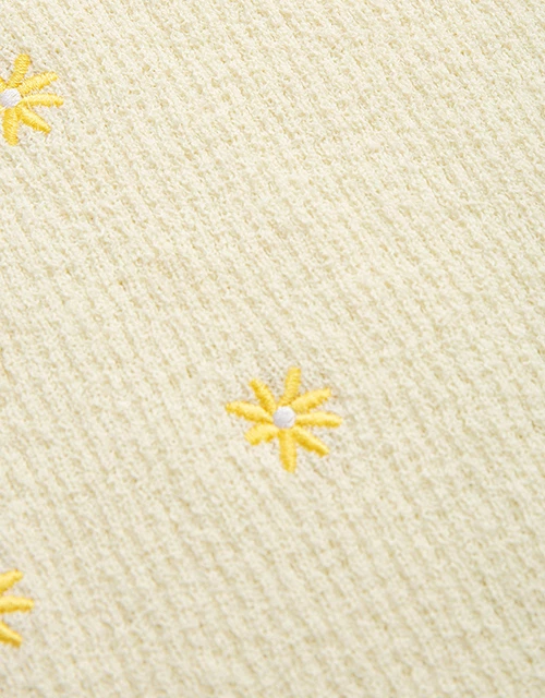 刺繡小雛菊針織背心 刺繡小雛菊針織背心