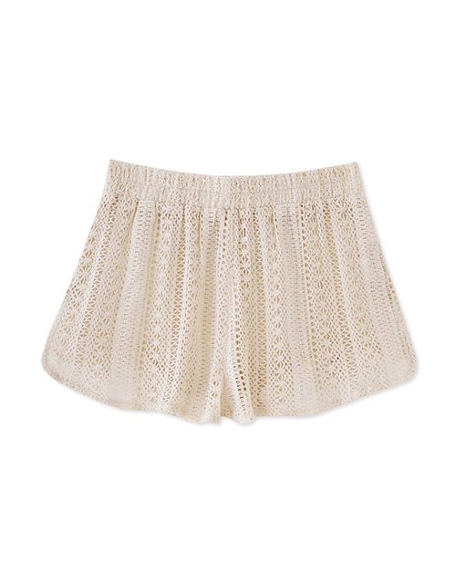 【Beach Cover】Bohemian Boho Style Embroidered Slit Bikini Cover Shorts 【Beach Cover】Bohemian Boho Style Embroidered Slit Bikini Cover Shorts