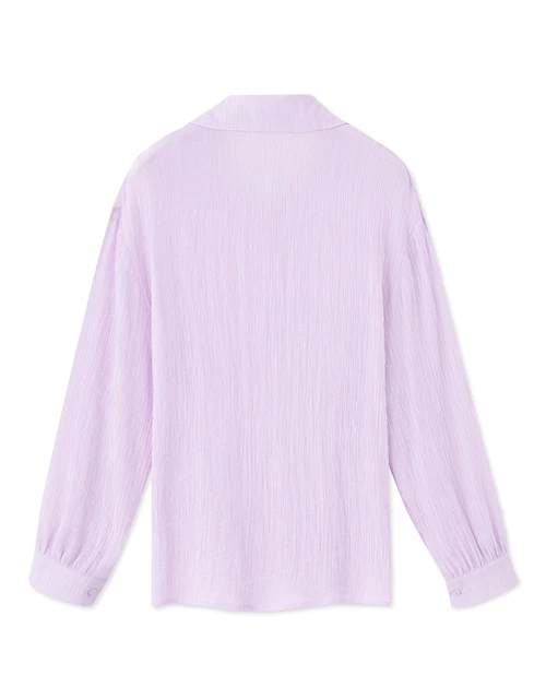 皺皺感透膚比基尼外搭襯衫