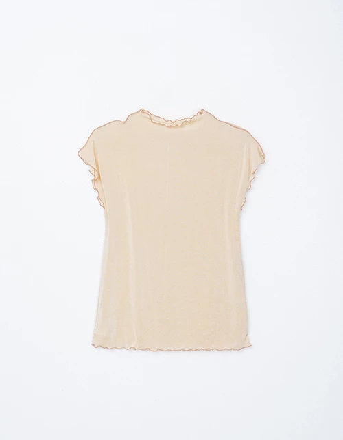 2WAY高領透肌木耳捲上衣