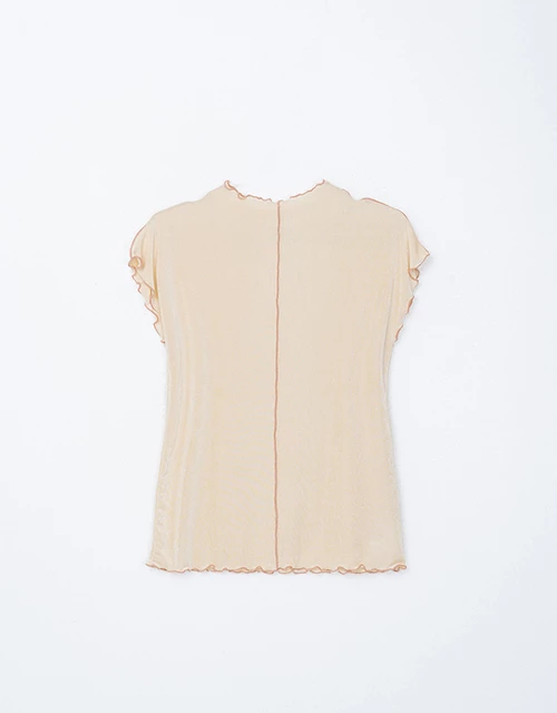 2WAY高領透肌木耳捲上衣