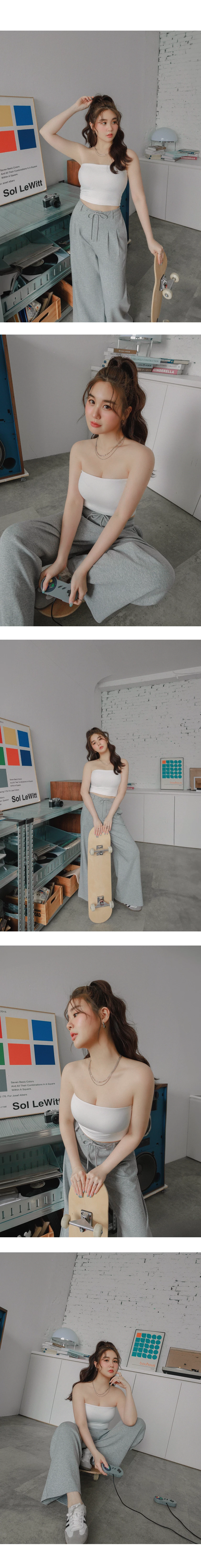 涼感高彈美胸防滑平口BRA TOP