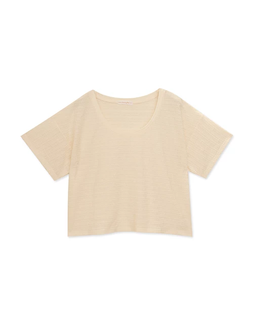 Simple Round Neck Woven Top Simple Round Neck Woven Top