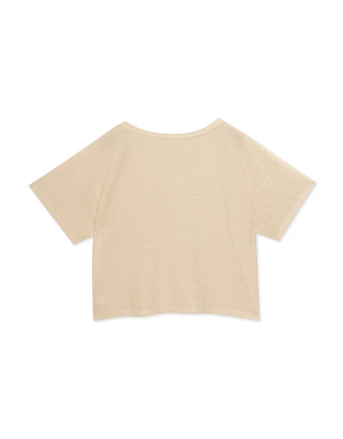 Simple Round Neck Woven Top Simple Round Neck Woven Top