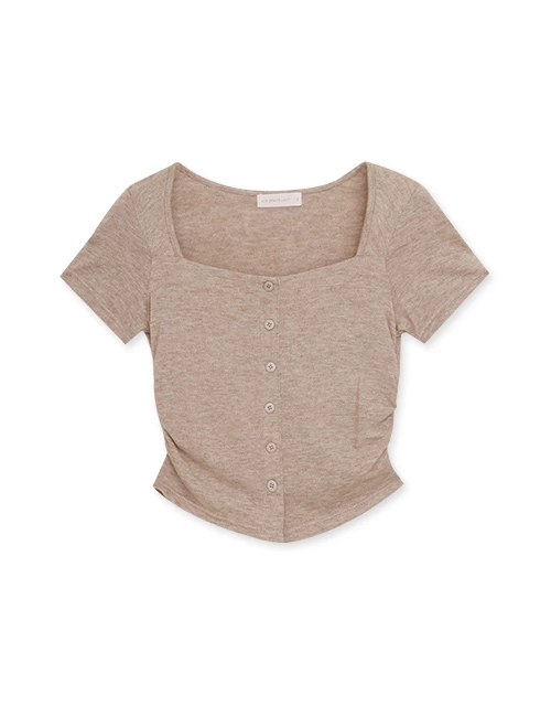 Soft Square Neck Knit Top