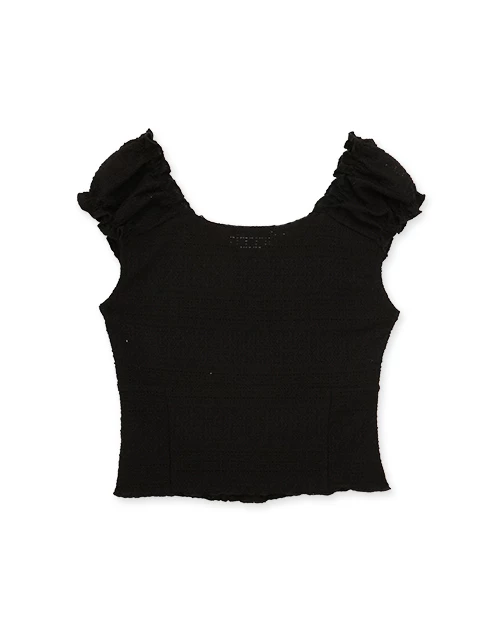 Soft Knit Lace Trimmed Tank Top Soft Knit Lace Trimmed Tank Top