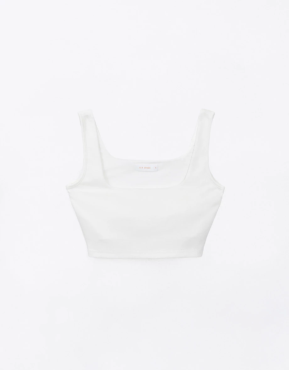 AIRY HOURGLASS BRA TOP Square Neck Bra Padded Crop Top AIRY HOURGLASS BRA TOP Square Neck Bra Padded Crop Top