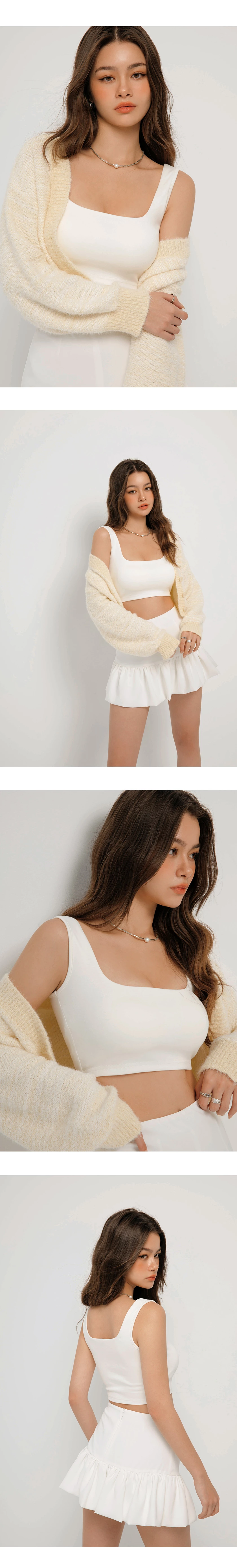 AIRゼログラビティスクエアネックスリムBRA TOP AIRゼログラビティスクエアネックスリムBRA TOP