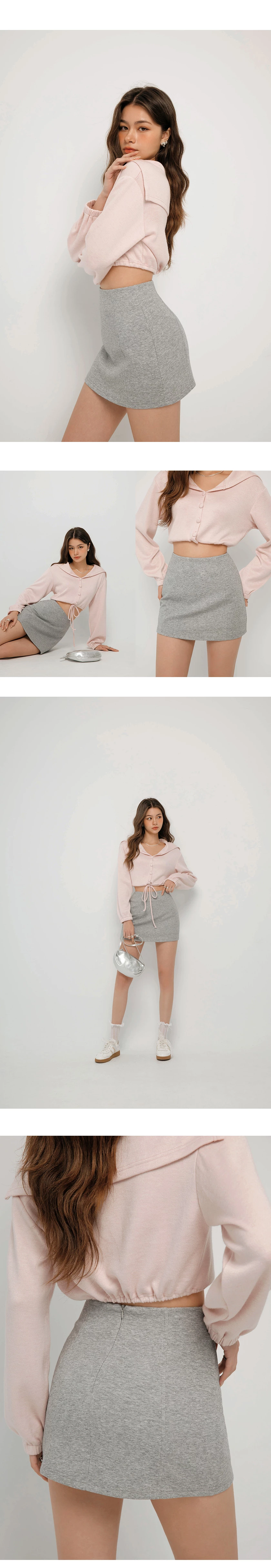 AIRY HOURGLASS High Waisted Skirt Bodycon Mini Skirt Slimming Look