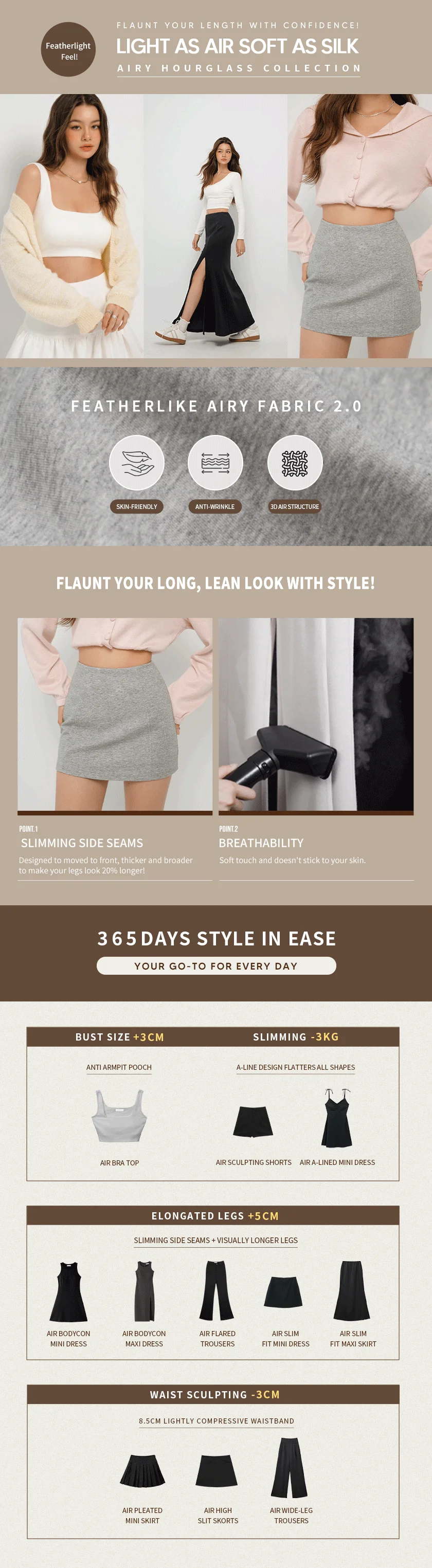 AIRY HOURGLASS High Waisted Skirt Bodycon Mini Skirt Slimming Look