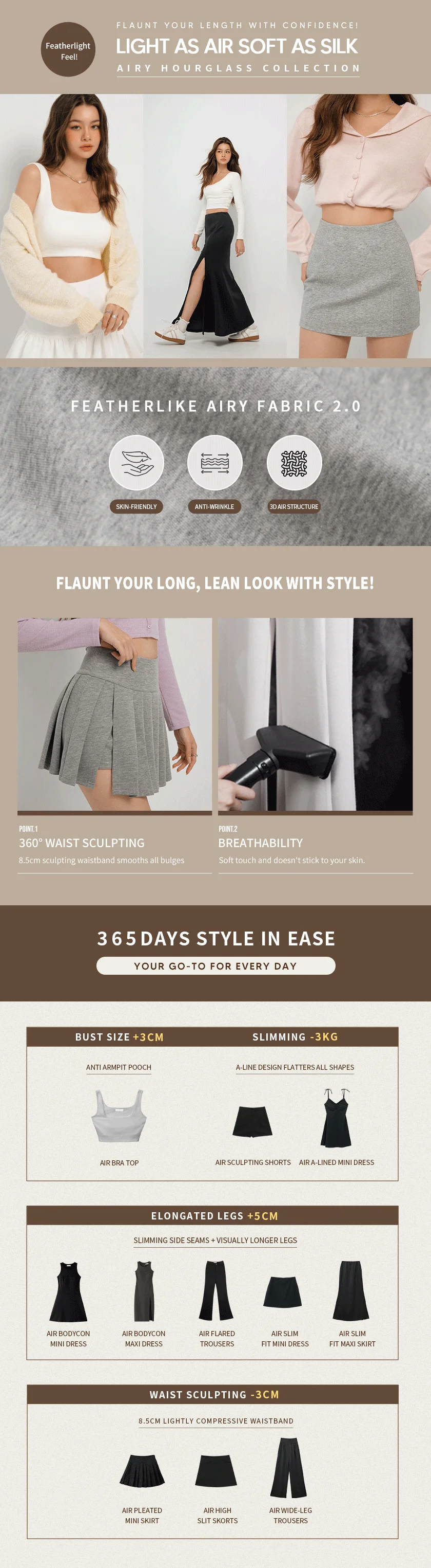 AIRY HOURGLASS Pleated Skort Skirt With Underpants Preppy A Line Tennis Mini Skirt