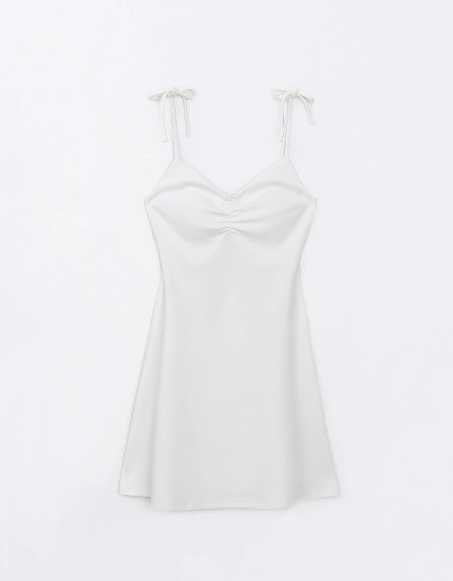 AIRY HOURGLASS Sweetheart Dress Bra Padded With Removable Bows Mini Dress