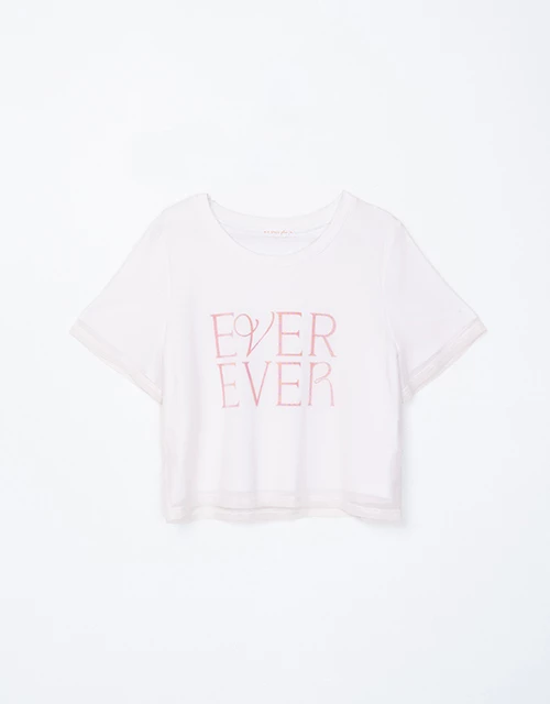 Layered Sheer Letter Top Layered Sheer Letter Top