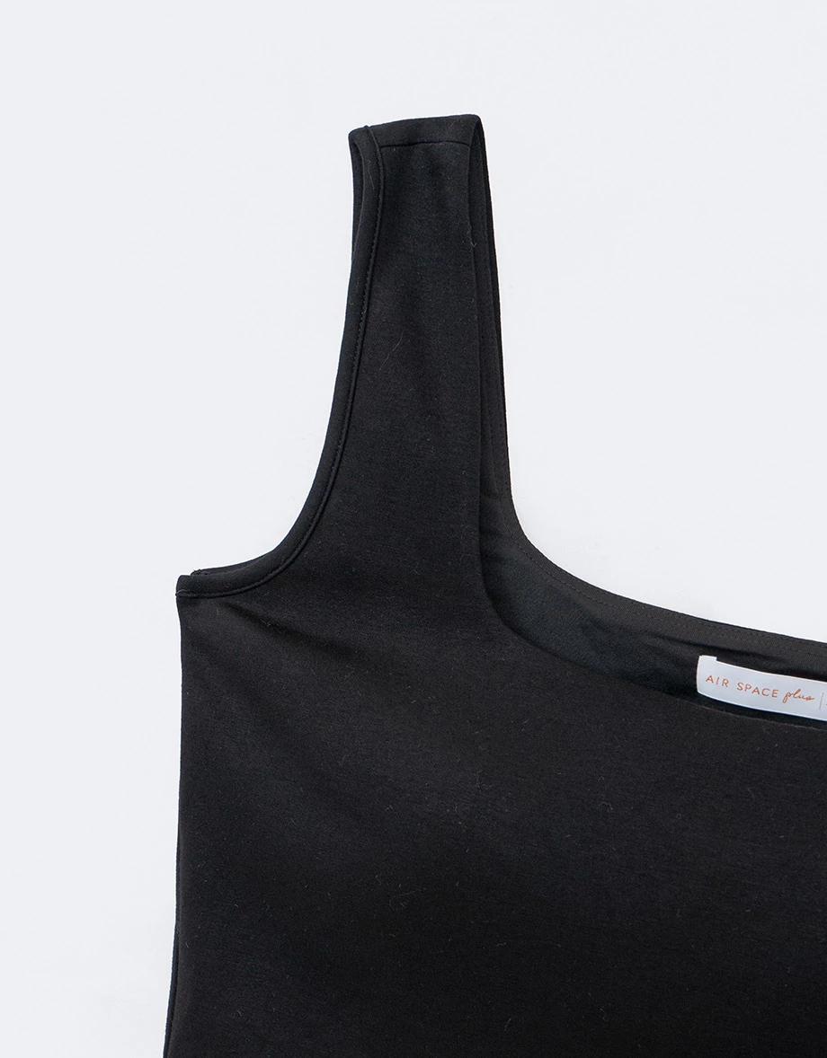 AIRY HOURGLASS BRA TOP Square Neck Bra Padded Crop Top