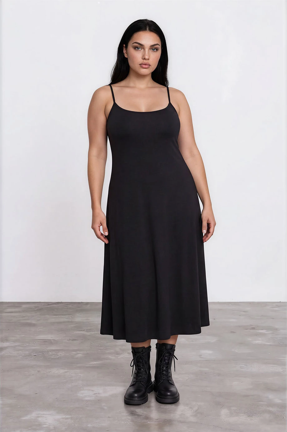 【Heat Tech】 Heating Function Bra Padded Maxi Dress