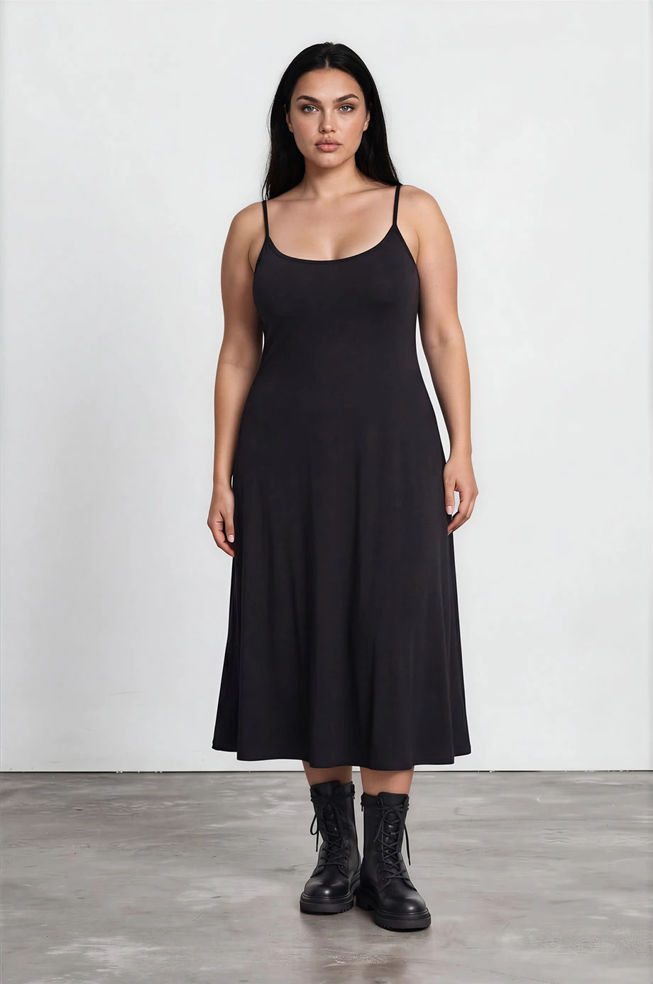 【Heat Tech】 Heating Function Bra Padded Maxi Dress