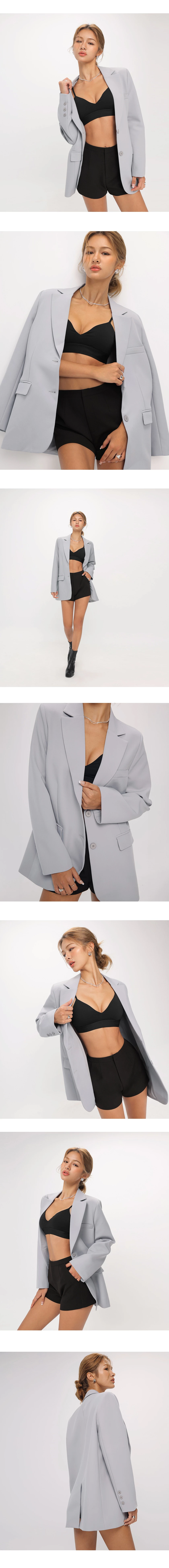 Minimalist Oversized Suit Jacket (With Shoulder Pads)