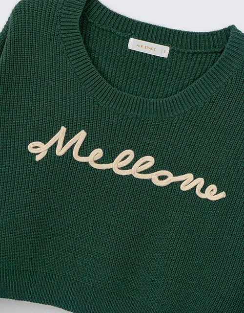 Mellow針織短版上衣