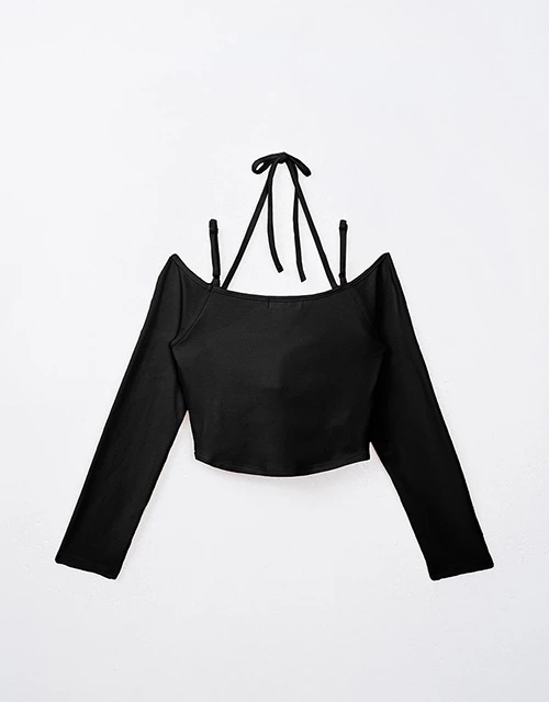 WARM↑UP薄感好身材綁帶發熱BRA TOP