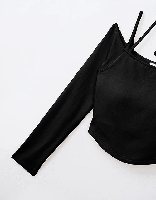 WARM↑UP薄感好身材綁帶發熱BRA TOP