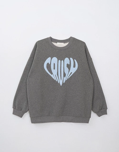 內刷毛CRUSH寬版大學TEE