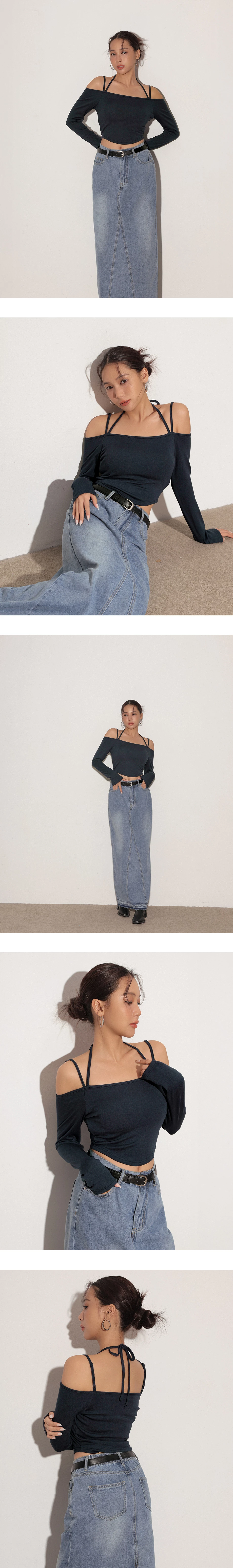 WARM↑UP薄感好身材綁帶發熱BRA TOP