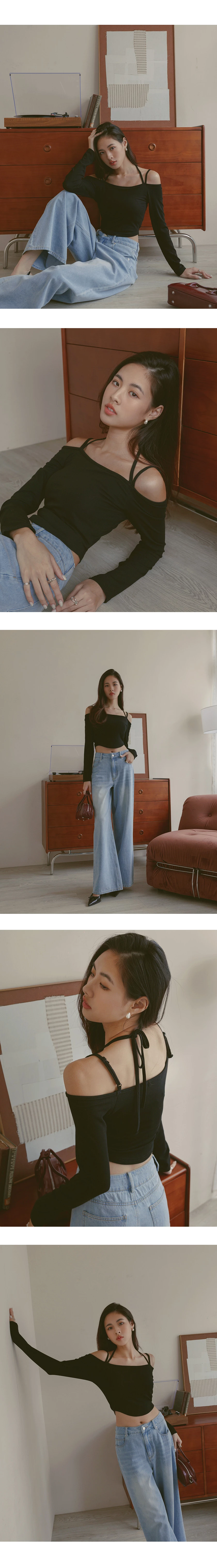 WARM↑UP薄感好身材綁帶發熱BRA TOP