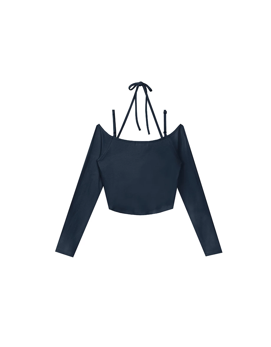 WARM↑UP Lightweight Plush Tie Heat Bra Top