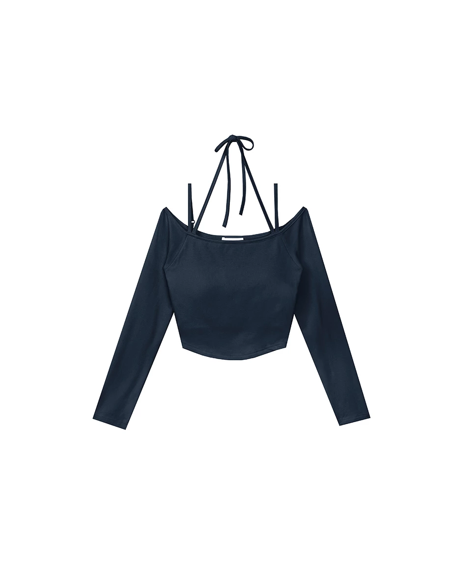 WARM↑UP薄感好身材綁帶發熱BRA TOP