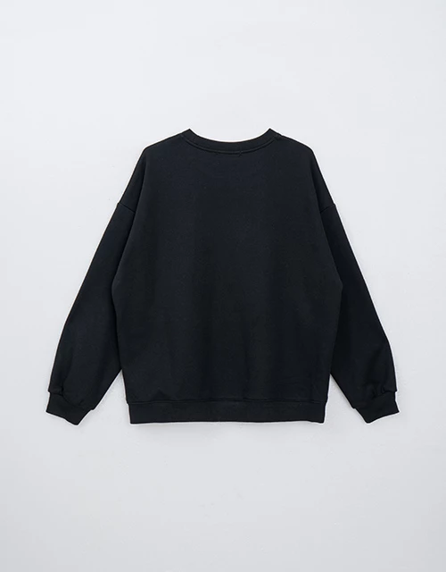 【Hello Kitty聯名】內刷毛刺繡寬版大學TEE