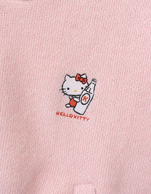 【Hello Kitty聯名】絨毛短版連帽外套