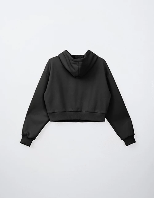 品牌LOGO內刷毛連帽外套