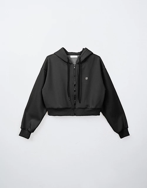 品牌LOGO內刷毛連帽外套