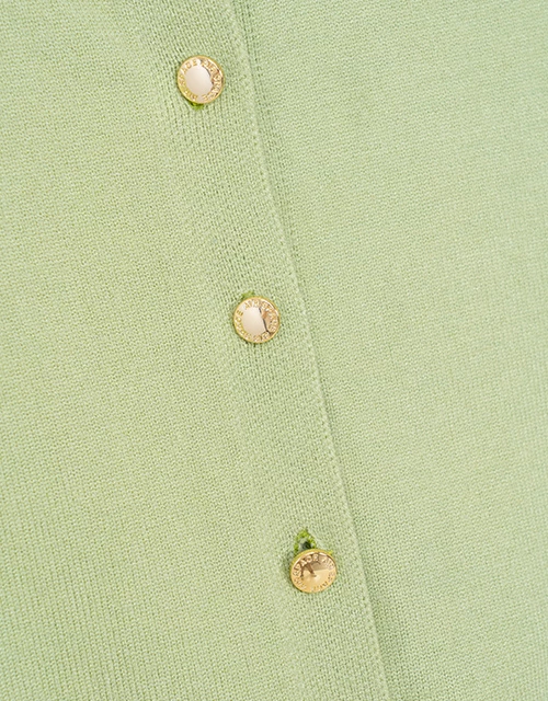 品牌LOGO金扣厚磅針織上衣