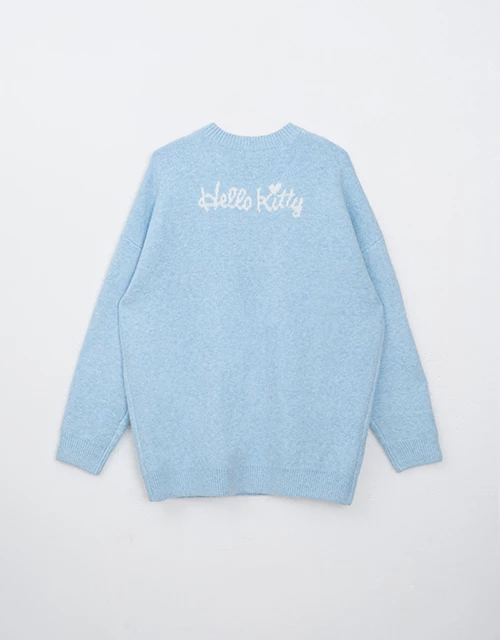 【Hello Kitty聯名】線條感寬版毛衣
