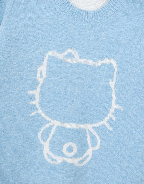 【Hello Kitty聯名】線條感寬版毛衣