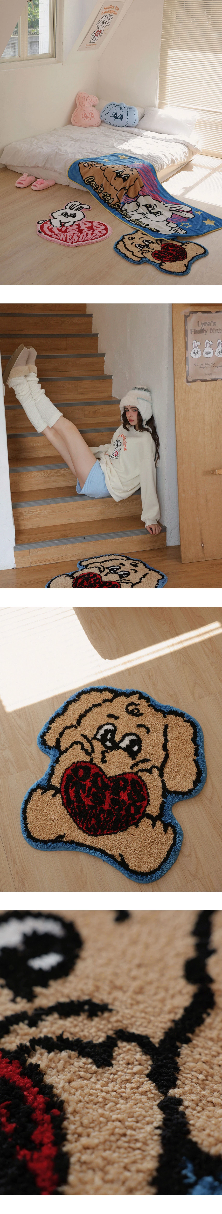 【Lyra & Toby】Vibrant Plush Floor Mat 【Lyra & Toby】Vibrant Plush Floor Mat