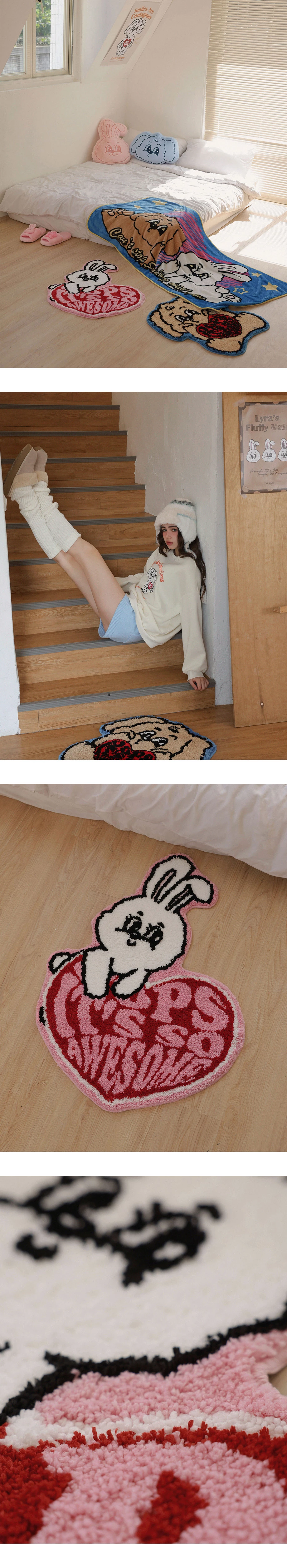 【Lyra & Toby】Vibrant Plush Floor Mat 【Lyra & Toby】Vibrant Plush Floor Mat