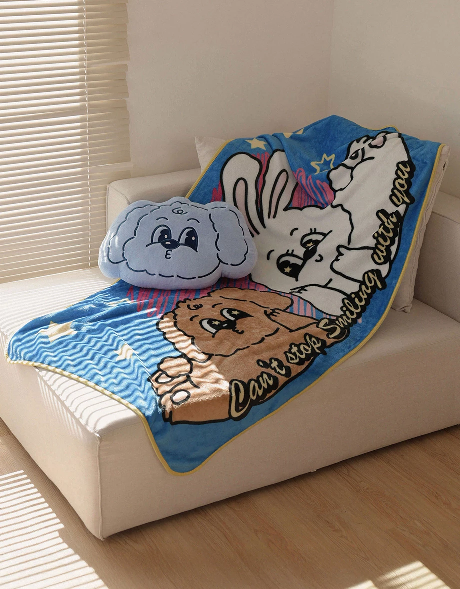 【Lyra & Toby】Character Graphic Soft Plush Throw Blanket
