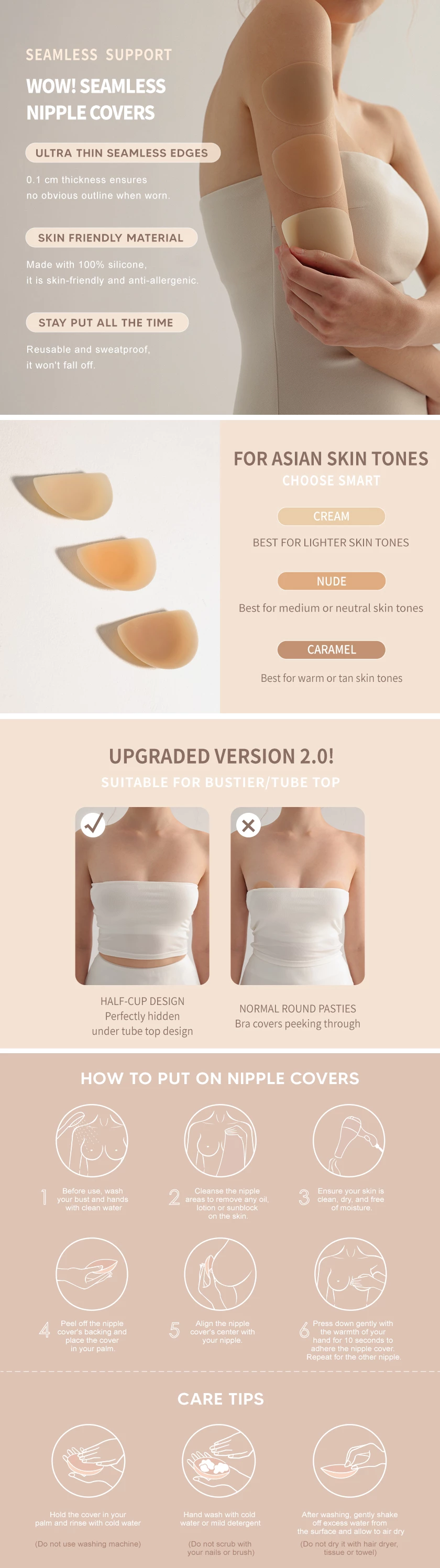 Ultra Thin Silicone Nipple Covers