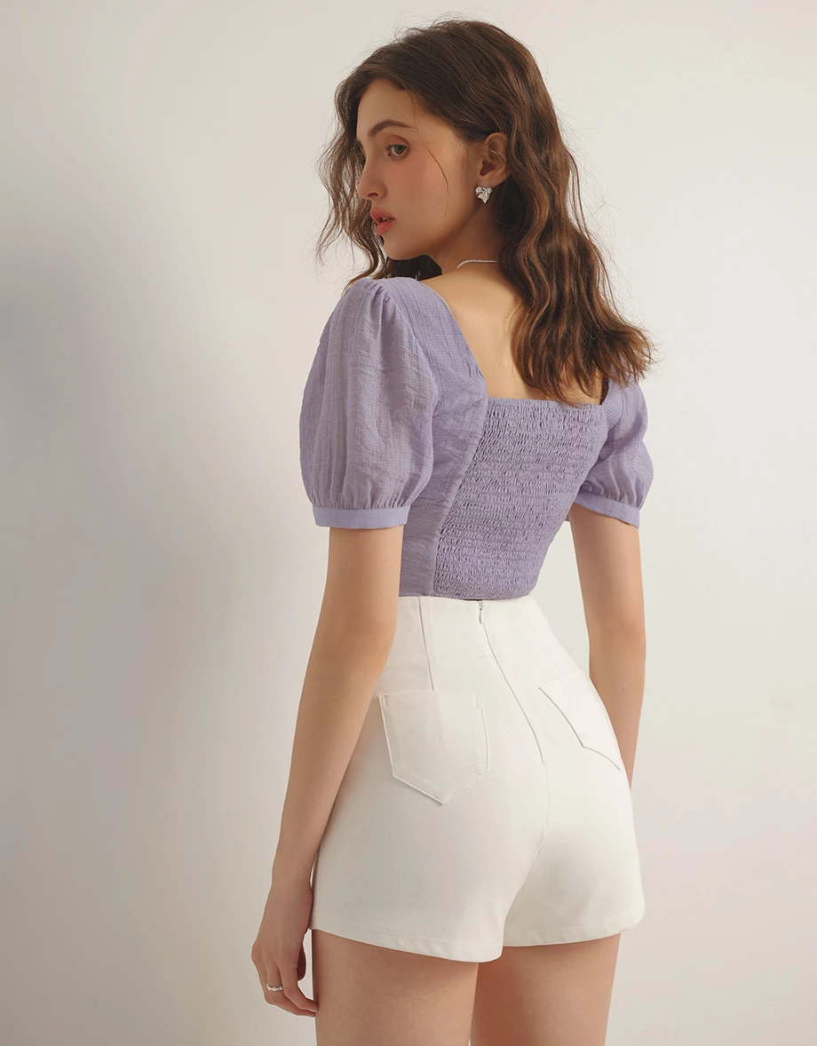 AIRY HOURGLASS Cooling High Waist Sculpted Shorts with Back Pockets