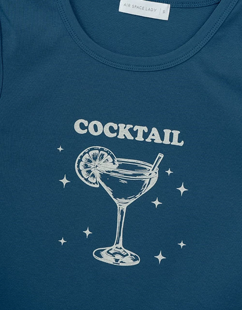 微醺雞尾酒短版TEE