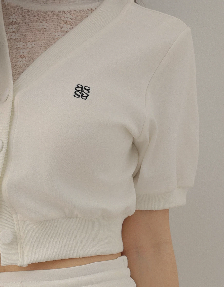 品牌LOGO刺繡棒球短袖上衣