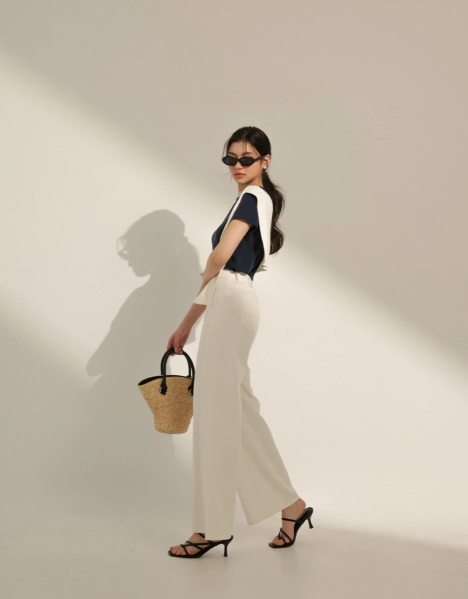 Soft-Touch Basic Crew Neck Top