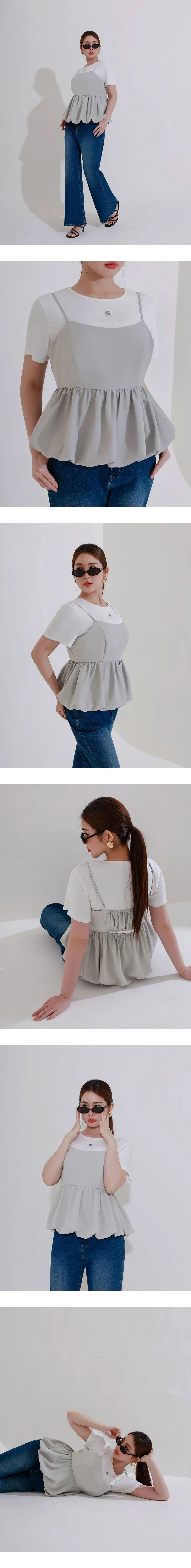 品牌LOGO綴飾合身短TEE
