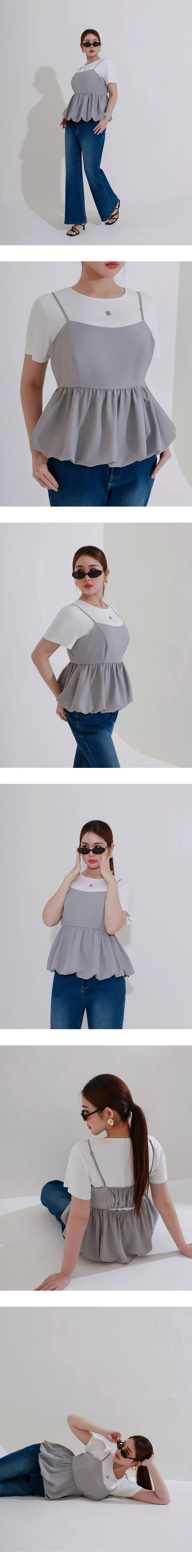 品牌LOGO綴飾合身短TEE