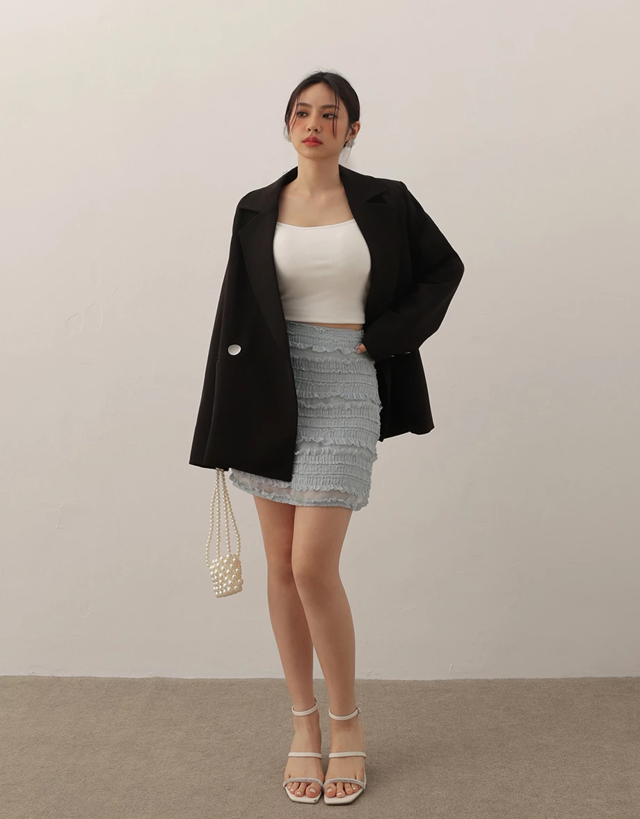 Basic Off Shoulder Stretch Padded Crop Top