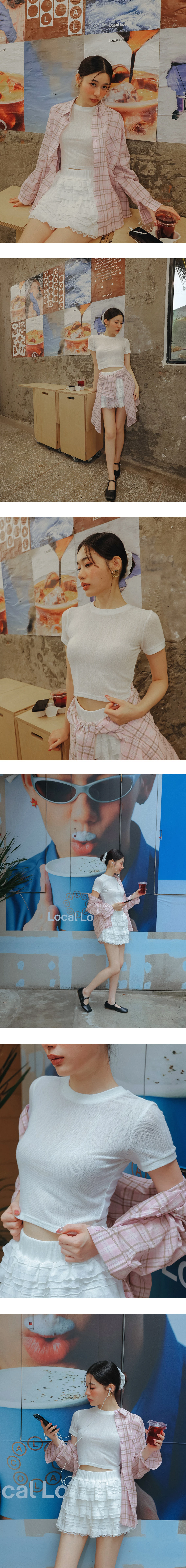 格紋棉質寬版襯衫