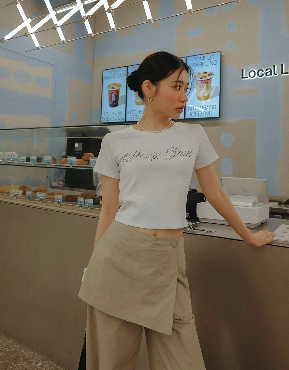 Daily Soul晶鑽字母短TEE