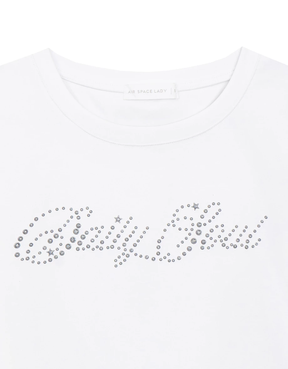 Daily Soul晶鑽字母短TEE